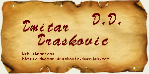 Dmitar Drašković vizit kartica